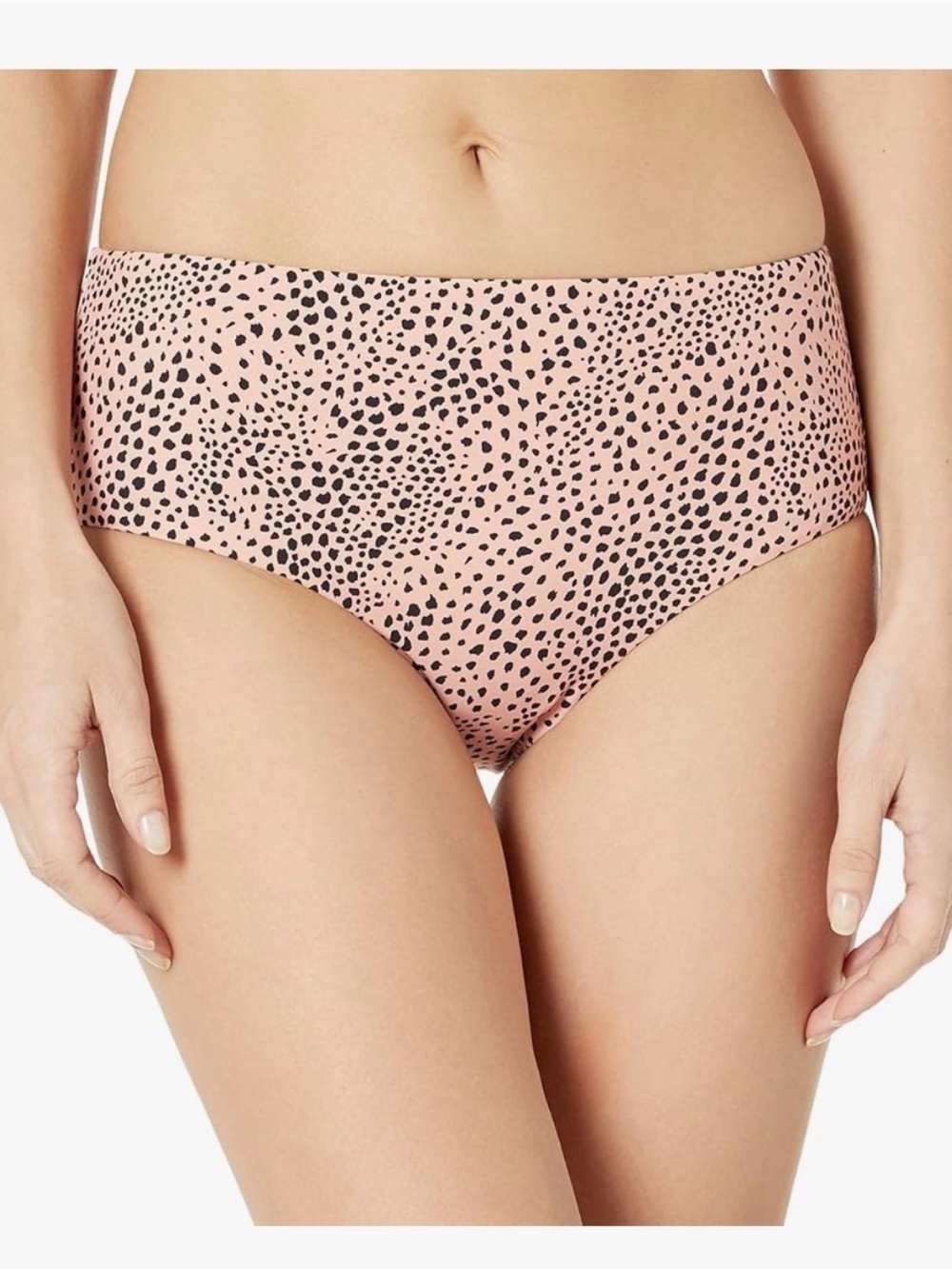 Seafolly Safari Spot Bikini Bottom 14 NWT Full Coverage Mid Rise Leopard Swim - Picture 1 of 5